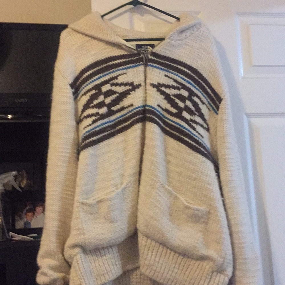 Lined North face grandpa sweater